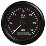 Kus Kierroslukumittari Bensa, Musta, 0-8000rpm