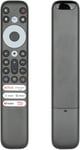 Telecommande Rc902V Fmr5 Ir Compatible Avec Tcl 8K Qled Thomson Tv X925 65X925 C635K S446 43S446 S546 50S546 Remplacement Contrôleur Avec Netflix Primevideo Youtube Boutons(Pas De Fonction Vocale)