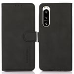 KHAZNEH Sony Xperia 5 IV 5G Anti-drop Wallet suoja - Musta