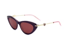 Lunettes de Soleil Elie Saab ES 084/S 0T5 BURGUNDY PINK 54/16/145 Femme