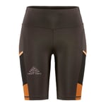 Craft Pro Trail Short Tights Women Mörk gråbrun XL - Fri frakt