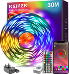 KSIPZE 30m Led Strip Lights RGB Music Sync Color Changing, 30M