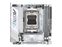 Aorus X870i Pro Ice - Moderkort - Mini Itx - Socket Am5 - Amd X870 Chipuppsättning - Usb4, Usb-C 3.2 Gen2, Usb 3.2 Gen 2, Usb 3.2 Gen 1 - Wi-Fi 7, 2.5 Gigabit Lan, Bluetooth - Inbyggda Grafiken (Cpu Krävs) - Hd-Ljud (8 Kanaler)