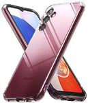 Ringke Compatible avec Coque Samsung Galaxy A14 4G / 5G [Fusion] Transparente Clear Rigide Polycarbonate Back TPU Souple Bumper Étui Antichoc de Protection - Clear