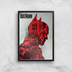 The Batman Silhouette Giclee Art Print - A3 - Black Frame