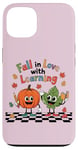 iPhone 13 Retro Fall In Love With Learning - Autumn Pumpkin Teacher Case