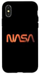 Coque pour iPhone X/XS Logo rétro de la NASA Mars Worm Patch Space Exploration Graphic