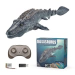 Sofirn 100% Ny, Fjärrkontroll Mosasaurus Vatten Pool Leksaker För Barn, 2x500mah Rc Båt Dinosaurie 1:18 Hög Simulering Skala Dino, Med Ljus & Spray Wate