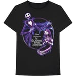 Disney T Shirt The Nightmare Before Christmas Purple Graveyard Official Mens L