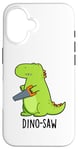 Coque pour iPhone 16 Dino-saw Jeu de mots drôle dinosaure