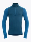 Devold Expedition Merino Silk Zip Man - Herre - Blå - S