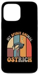 Coque pour iPhone 13 Pro Max Citation drôle d'autruche est mon esprit animal citations drôles d'autruche