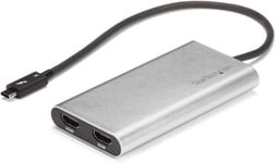 Adaptateur Thunderbolt 3 vers Double HDMI 2.0 - Adaptateur Vidéo Double Écran Thunderbolt 3 TB3 USB Type C vers HDMI 2.0 4K 60 Hz - Certifié Thunderbolt 3 - Mac/Windows (TB32HD24K60).[V224]