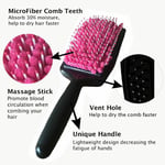 HAIR DRYING BRUSH | Quick Dry Microfibre Absorbent Towel Comb Dry Wet Hair