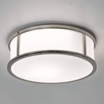 Astro Mashiko Round 230 Bathroom Ceiling Light - IP44 Rated - (Polished Chrome), E27/ES Lamp, Designed in Britain - 1121021 - 3 Years Guarantee