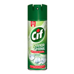 Cif Power & Shine Citrus Soap Scum & Daily Dirt Removal Mousse Bathroom Cleaner for Cleaning Plastic, Enamel, and Chrome Surfaces 500 ml