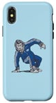 Coque pour iPhone X/XS Break Dancing Sasquatch B-Boy Bigfoot Dancer