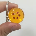 honeyya 1 Piece 2.7 Cm Dragon Ball 7 Star Balls Keychain Pendant Dragon Ball Pvc Figure Toy Collection, 5 Star