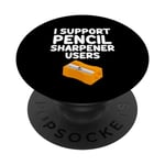 I Support Taille-crayon Manuel Rotatif Utilisateurs Graphite PopSockets PopGrip Interchangeable