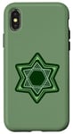 iPhone X/XS Green Star of David for Hanukkah | Am Yisrael Chai Case