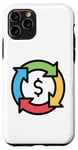 Coque pour iPhone 11 Pro Flux d'argent circulaire