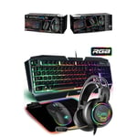 Pack GAMER Spirit Of Gamer PRO-MK500 SOURIS RGB + CLAVIER RGB + TAPIS SOURIS RGB