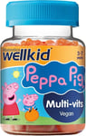 Wellkid Peppa Pig Chewable Gummy Vitamin A B C D and E - Strawberry 30 Jellies