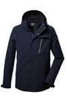 Killtec Men's Kow 6 Mn Jacket 3 in 1 Functional Jacket Waterproof with Zip-Off Hood and Zip-In Fleece Jacket