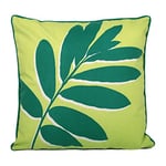 Fusion - Imprimé Feuilles – Coussin Garni d'extérieur – 43 x 43 cm en Vert