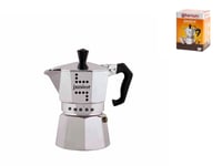 Bialetti Aluminum Junior Coffee Maker, Silver, 1 Cup