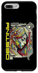 Coque pour iPhone 7 Plus/8 Plus Cyber Anime AI Art Micro Puce Ordinateur Futuriste Cyber Girl