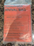 Highlander Hi Vis Orange Survival Bivi Bivvi Bivvy Bag - XL Double