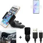 For Oppo A57s + CHARGER Mount holder for Car radio cd bracket