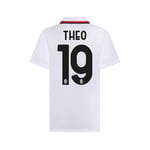 A.C. Milan Replica Stadium Shirt, Season 2024/25, Away, Theo 19, 8 Years White