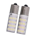 2PC BA15S-lampa 4W 360 graders belysning 12V ultrastark LED-lampa för innergård husbil vitt ljus