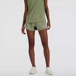 New Balance RC Seamless 2-i-1 Shorts 3" Grønn med Reflekser for Løping | Komfort og Stil