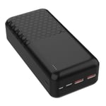 Platinet Powerbank 30000 mAh / 20W PD 22,5 QC - Svart