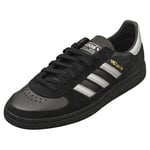 adidas Handball Spezial Mens Casual Trainers in Black Silver - 9 UK