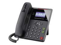 Poly Edge B10 - Voip-Telefon Med Nummerpresentation/Samtal Väntar - 5-Vägs Samtalsförmåg - Sip, Sdp - 8 Linjer - Svart