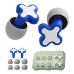 Linghhang - Bleu , Bouchons d'oreille en silicone pour dormir Bouchons d'oreille en silicone Isolation acoustique Bouchons d'oreille anti-bruit