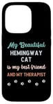 iPhone 14 Pro Hemingway Polydactyl Cat Owner Lover Therapist And Friend Case