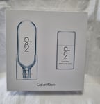 CALVIN KLEIN CK2 Eau de Toilette 100ml SPRAY+ DEODORANT STICK 75ml ( NEW BOXED )