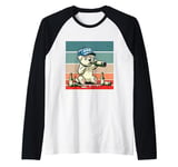 Dog hat bottles drinking cartoon inebriated humorous comical Raglan Baseball Tee