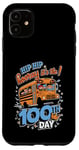 Coque pour iPhone 11 100 Days of School Bus Driver Kids Teacher Hooray 100