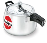 6.5 Litre Hawkins Contura Silver Aluminium Pressure Cooker - Stovetop