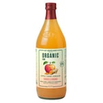 Eat Wholesome Organic Raw Apple Fire Cider Vinegar with The Mother Glass Bottle in Box, Turmeric and Cinnamon, 1L