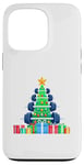 Coque pour iPhone 13 Pro Christmas Tree Haltère Poids Haltérophile Gymnase