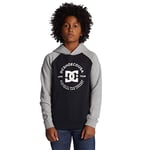 DC Shoes Garçon Dc Star Pilot Raglan Ph Boy T shirt, Black/Grey Heather, 10 ans EU