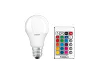 Osram Star+ Classic A - Led-Glödlampa - Form: A60 - Glaserad Finish - E27 - 9 W - Klass G - Rgb/Varmt Vitt Ljus - 2700 K