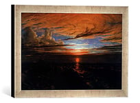 Kunst für Alle 'Image encadrée de Francis Danby Sunset at Sea After A Storm, 1824, d'art dans Le Cadre de Haute qualité Photos Fait Main, 40 x 30 cm, Argent Raya